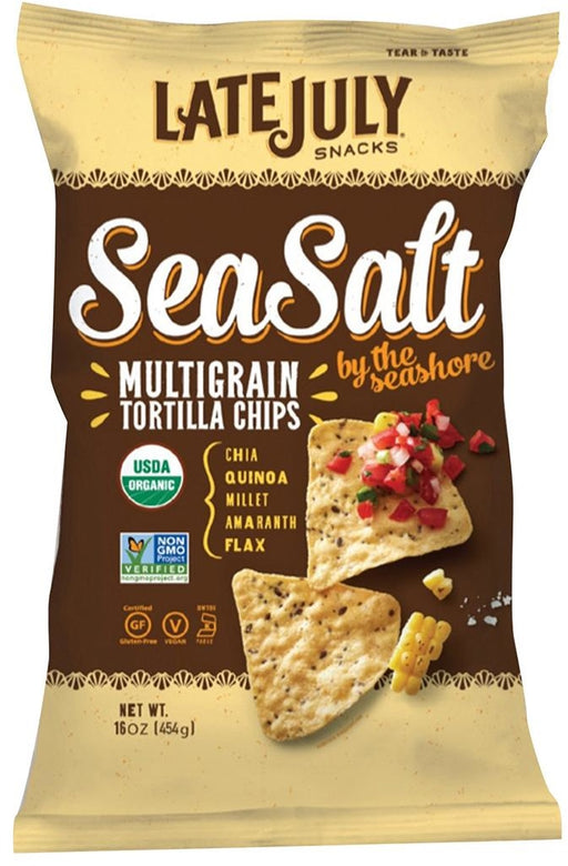 Late July Organic Sea Salt Multigrain Tortilla Chips, 454 gr