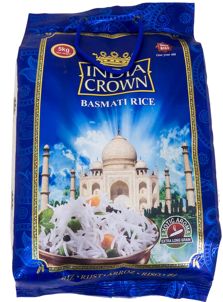 India Crown Premium Basmati Rice, 5 kg