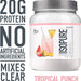 ISOPURE Infusions Tropical Punch Protein Powder, 20 g Protein, 14.1 oz, 0.88 lbs (400 gr)