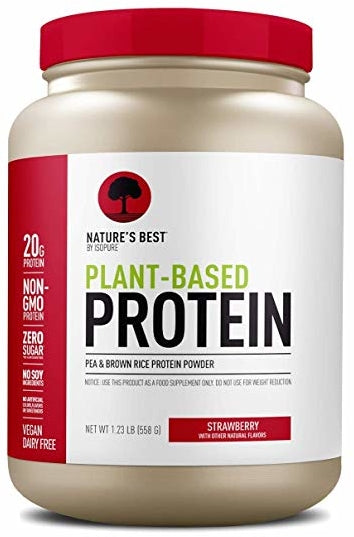 Nature's Best Plant Based Vegan Protein Powder By ISOPURE ,Strawberry, 1.23lb