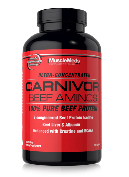 MuscleMeds Carnivor 100% Pure Beef Protein Isolate Tablets, 300 ct