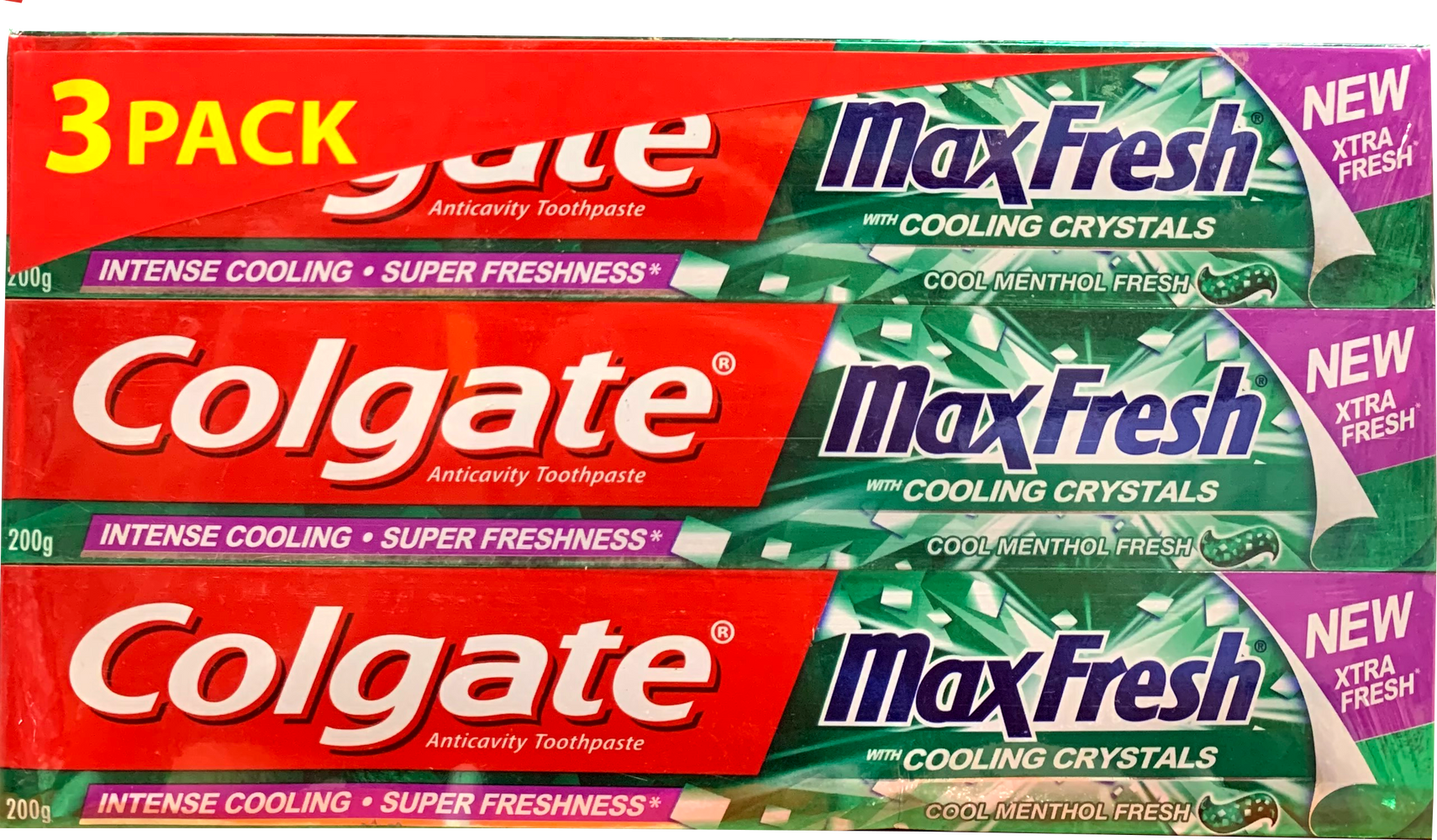 Colgate Max Fresh Cooling Crystals Toothpase, 3-Pack, 3 x 7 oz