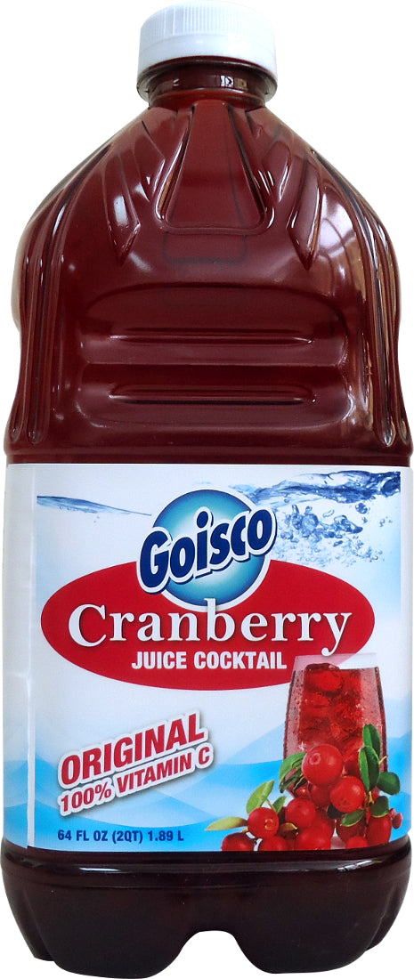 Goisco Original Cranberry Juice Cocktail, 100% Vitamin C, 64 oz