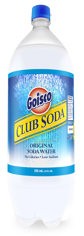 Goisco Club Soda, Original Soda Water, 20 oz