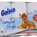 Goisco Natural Soft Toilet Paper, 500 2-ply sheets, 12 rolls