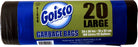 Goisco Large Trash Bags, 26 Gallons, 20 ct