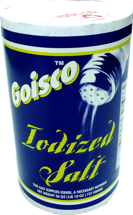 Goisco Iodized Salt, 26 oz
