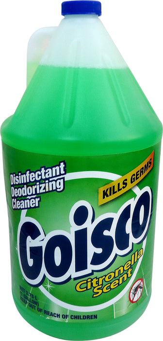 Goisco Disinfectant Deodorizing Cleaner, Citronella Scent, 1 gal