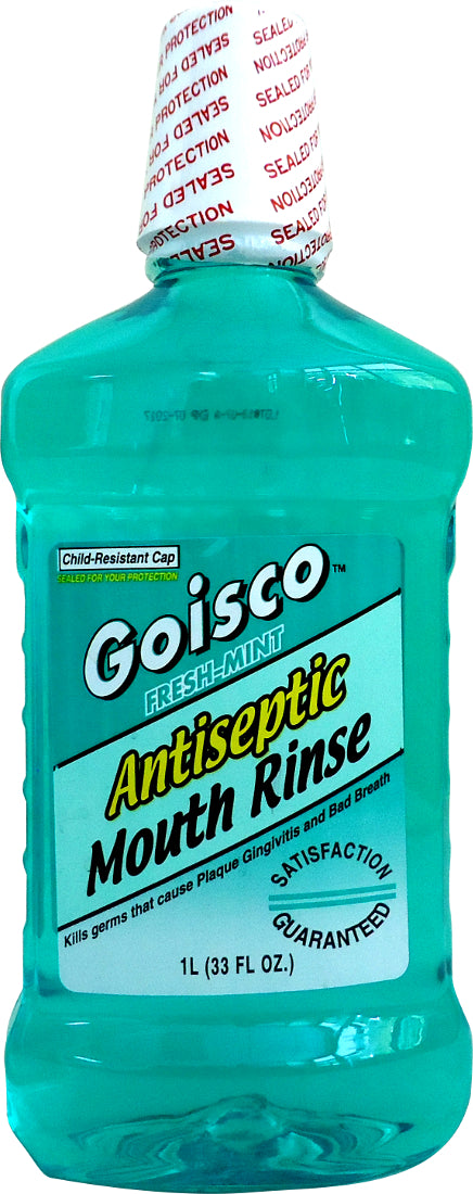 Goisco Antiseptic Mouth Wash, Fresh Mint, 1 L