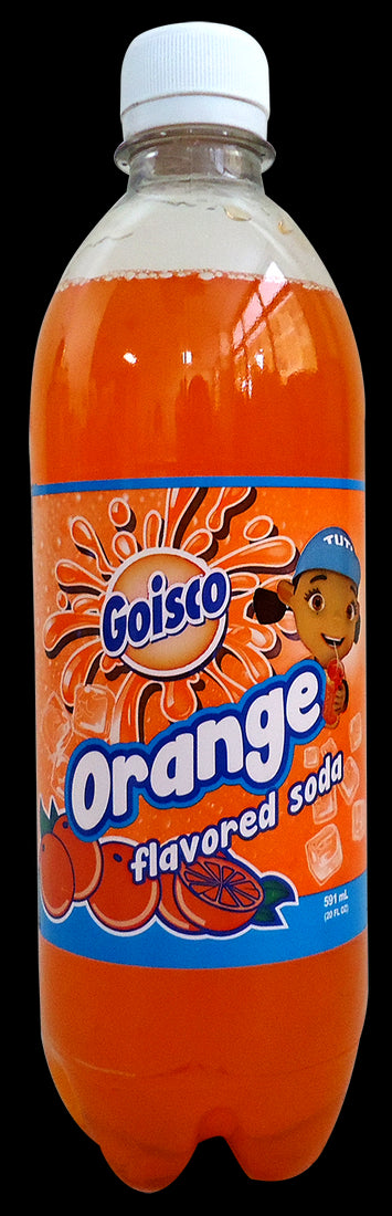 Goisco Orange Flavored Soda Bottle, 20 oz