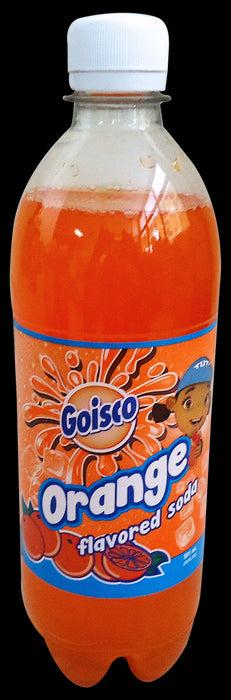 Goisco Orange Flavored Soda Bottle, 20 oz