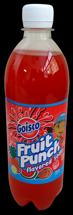 Goisco Fruit Punch Flavored Soda Bottle, 20 oz