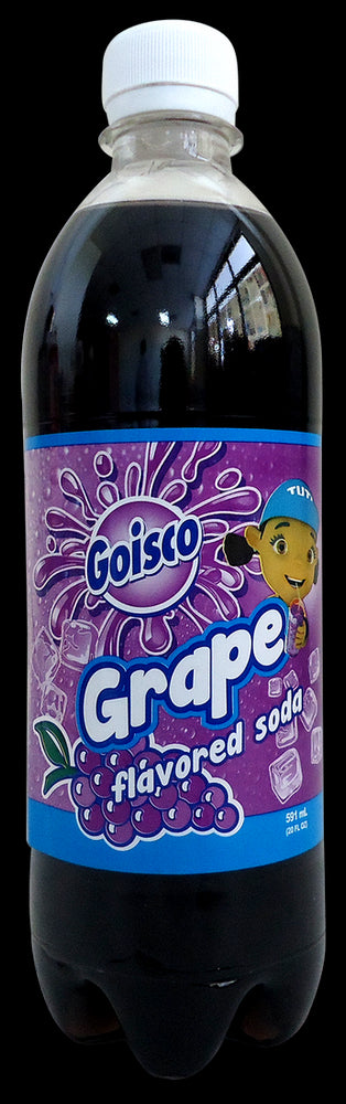 Goisco Grape Flavored Soda Bottle, 20 oz