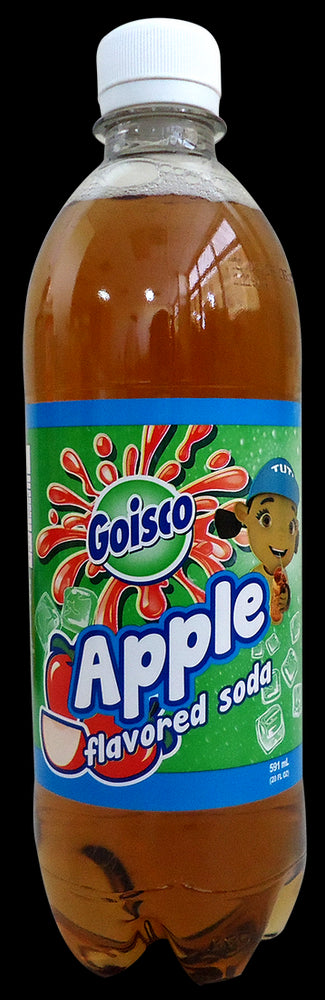 Goisco Apple Flavored Soda Bottle, 20 oz