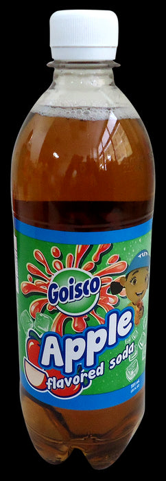 Goisco Apple Flavored Soda Bottle, 20 oz
