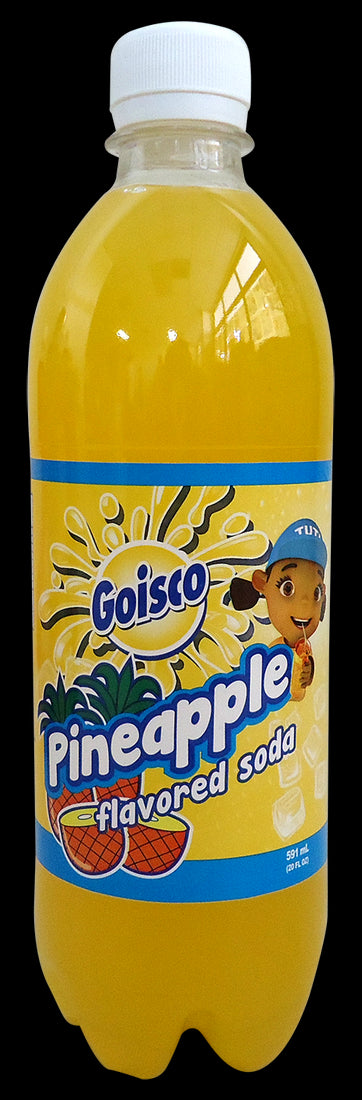 Goisco Pineapple Flavored Soda Bottle, 20 oz