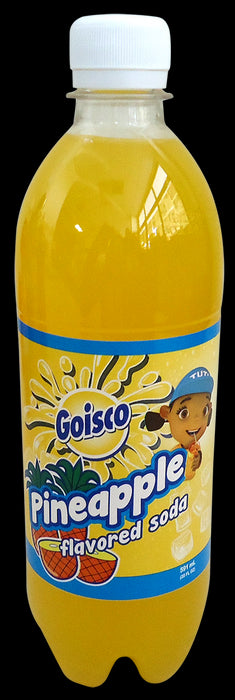 Goisco Pineapple Flavored Soda Bottle, 20 oz