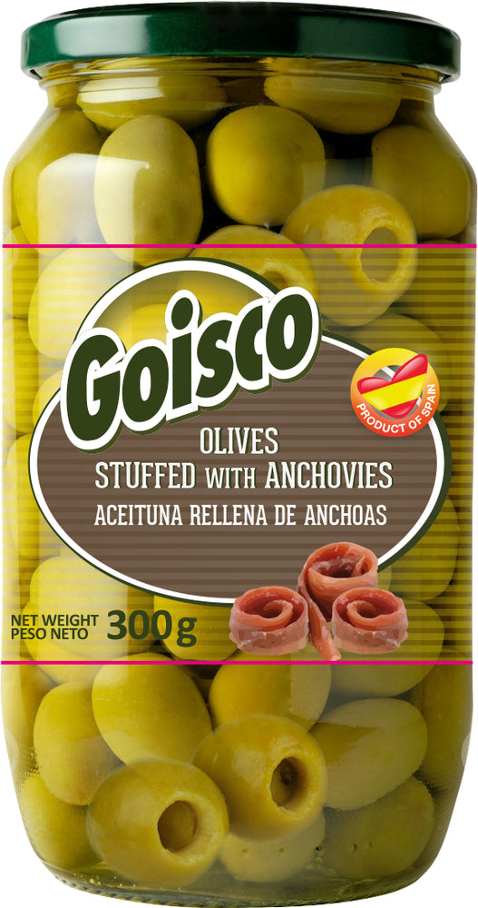 Goisco Olives, Stuffed with Anchovies, 300 gr
