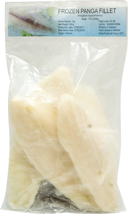 Frozen Panga Fillet, Size 170-220 gr