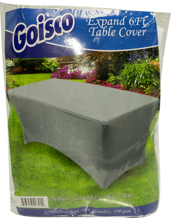 Goisco Table Cover, White, 6 ft