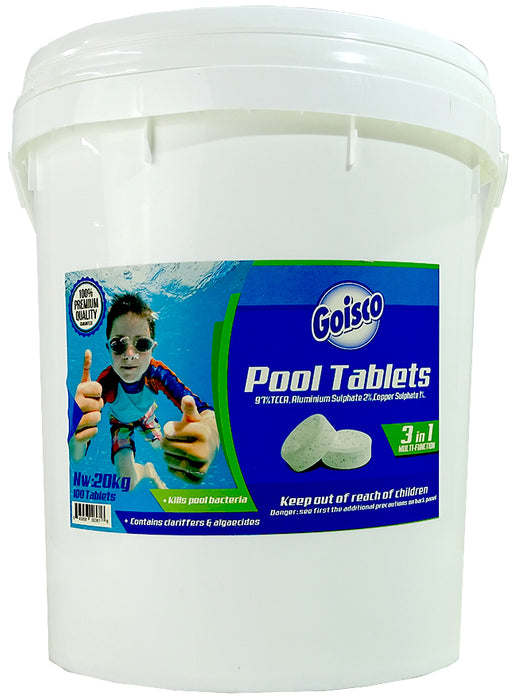 Goisco 3-in-1 Pool Tablets, 100 ct