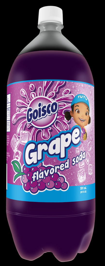 Goisco Grape Flavored Soda Bottle, 2 L