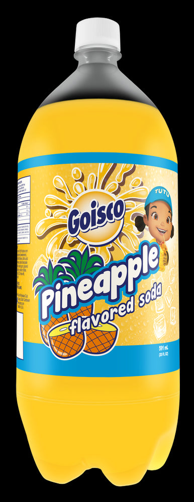 Goisco Pineapple Flavored Soda Bottle, 2 L