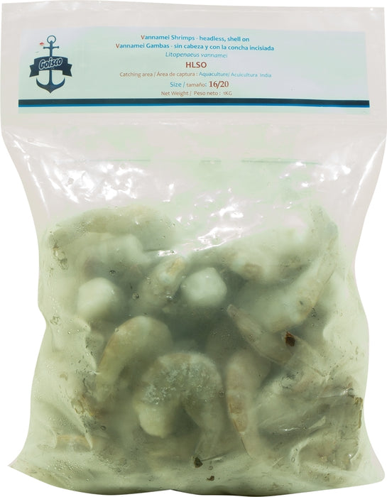 Goisco Raw Shrimp, HLSO, 16-20, 1 kg