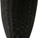 Goisco Tall Black Round Rattan Flower Pot, 105 cm