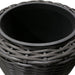 Goisco Tall Black Round Rattan Flower Pot, 105 cm
