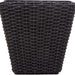 Goisco 28 cm Rattan Flower Pot, Black, 28 cm