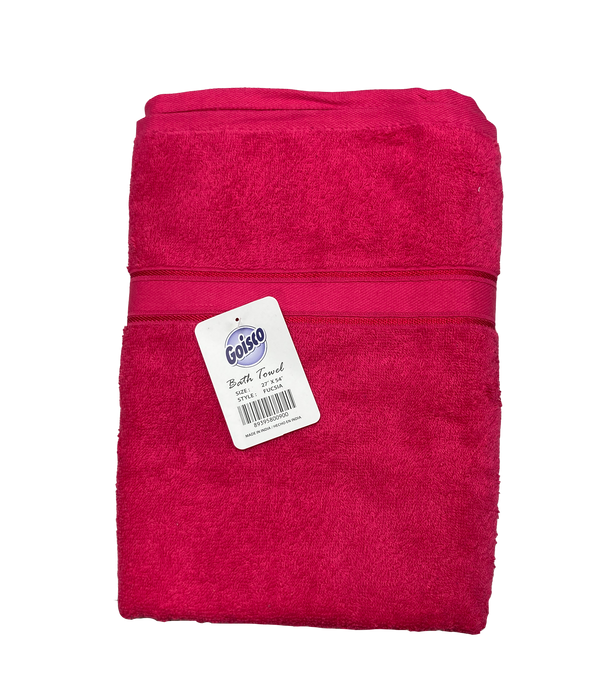 Goisco Bath Towel, Fuschia, 27 x 54 in