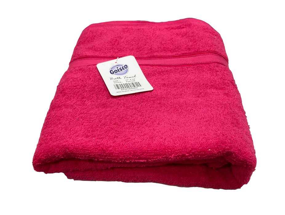 Goisco Bath Towel, Fuschia, 27 x 54 in