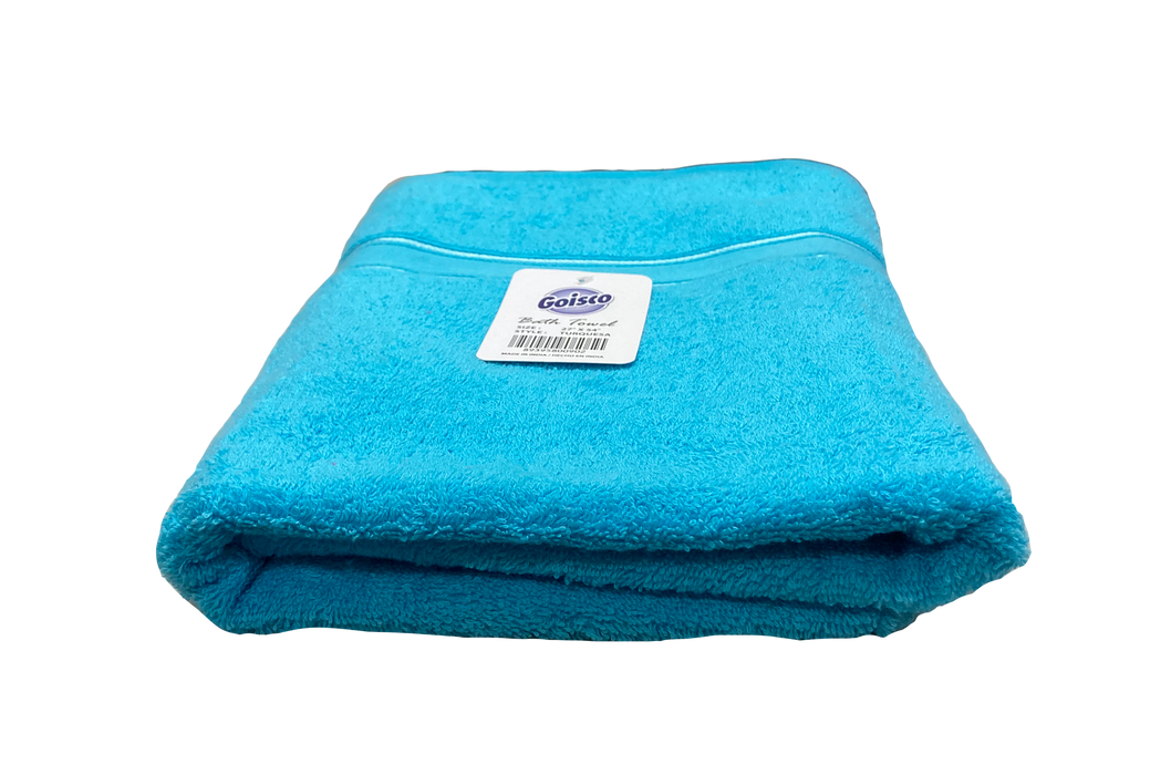 Goisco Bath Towel, Turquoise, 27 x 54 in