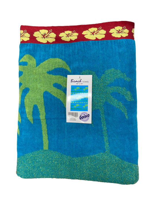 Goisco Velour Beach Towel, Model #917, 40 x 70 in