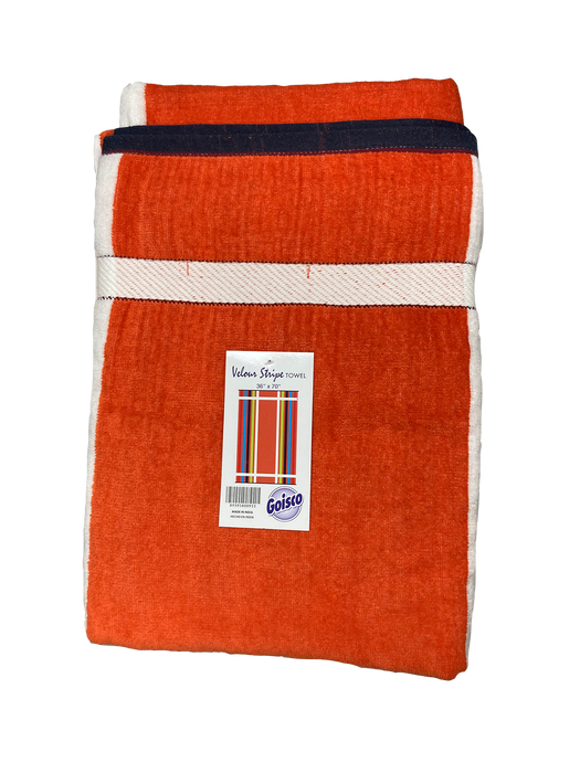 Goisco Velour Stripe Towel, Model #933, 36 x 70 in