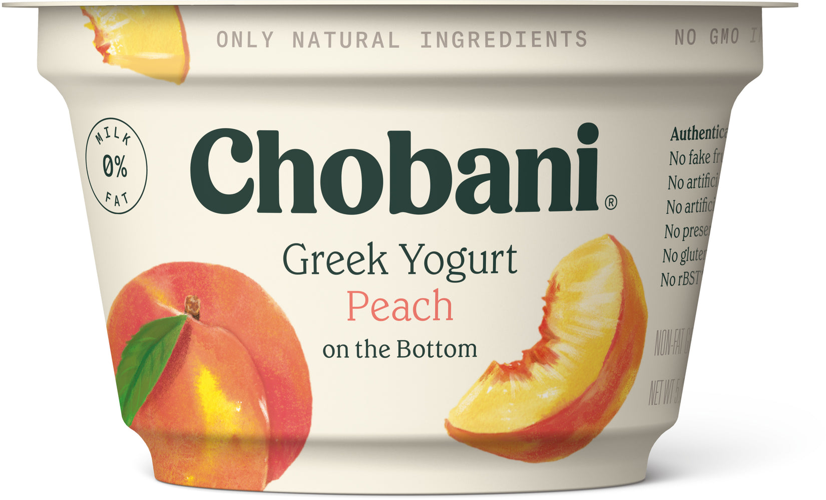 Chobani Peach Greek Yogurt , 5.3 oz