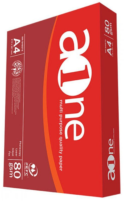 A-One A4 Printing Paper, 80G/M2, 500 ct