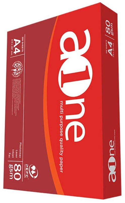 A-One A4 Printing Paper, 80G/M2, 500 ct