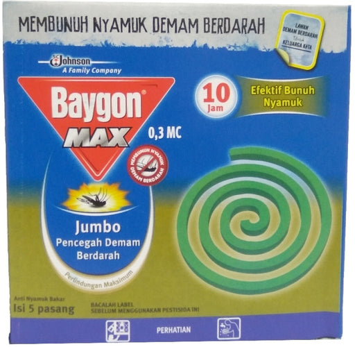 Baygon Max Mosquito Repelling Coils, 10 ct