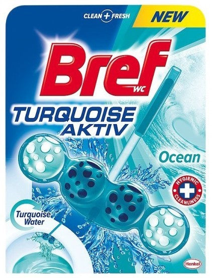 Bref WC Turquoise Aktiv Ocean Toilet Block, 1 x 50 gr