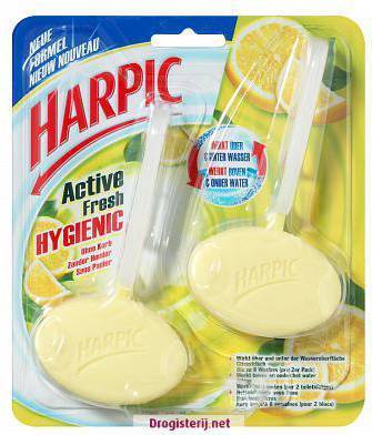 Harpic Toilet Block Hygienic Citrus, 2 x 40 gr