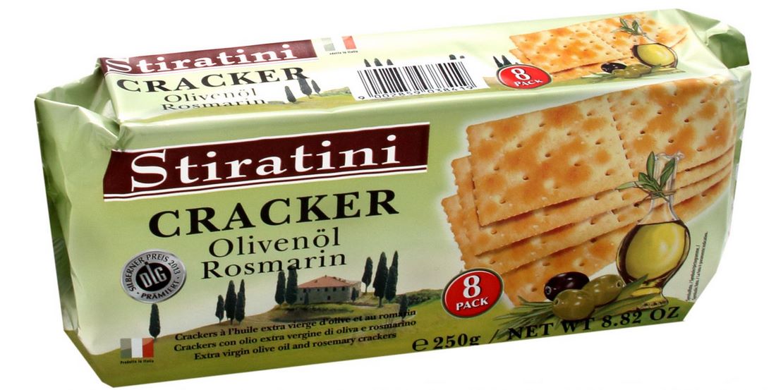 Stiratini Olive Oil & Rosemary Crackers, 250 gr