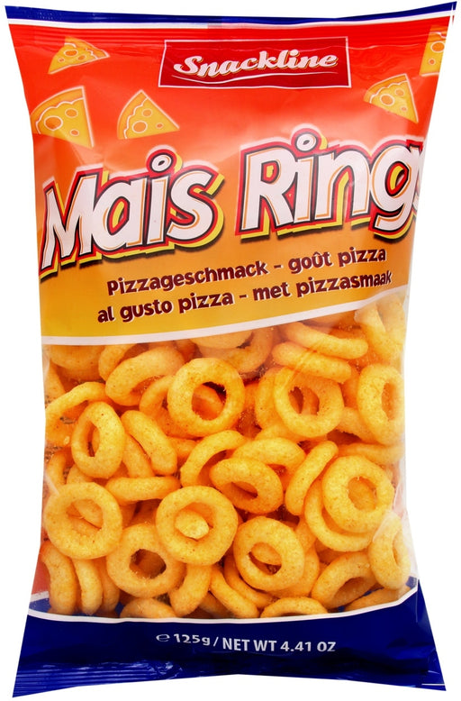 Snackline Pizza Corn Rings Chips, 125 gr