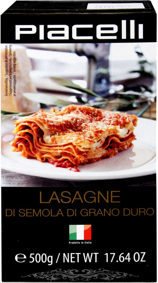 Piacelli Lasagna Sheets Pasta, 500 gr
