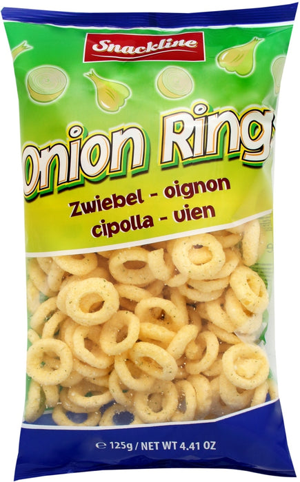 Snackline Onion Rings Corn Chips, 125 gr