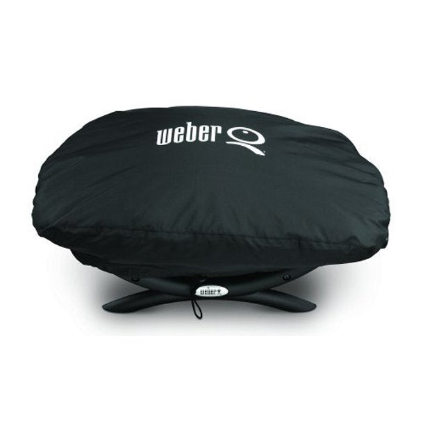 Weber Q 1200 Portable Gas Grill Bundle Set, Black , 4 pcs