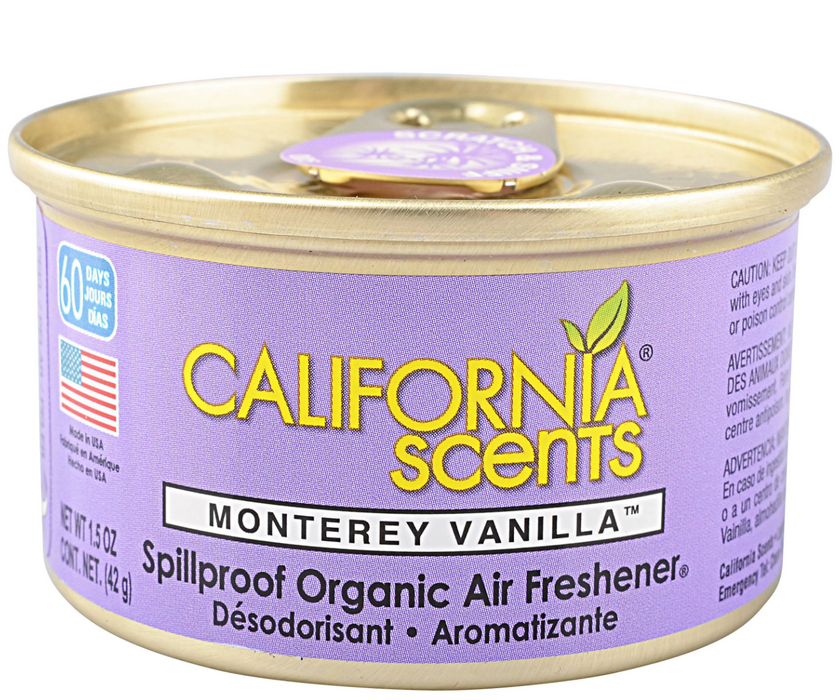 California Scents Monterey Vanilla Spillproof Organic Air Freshner , 1.5 oz