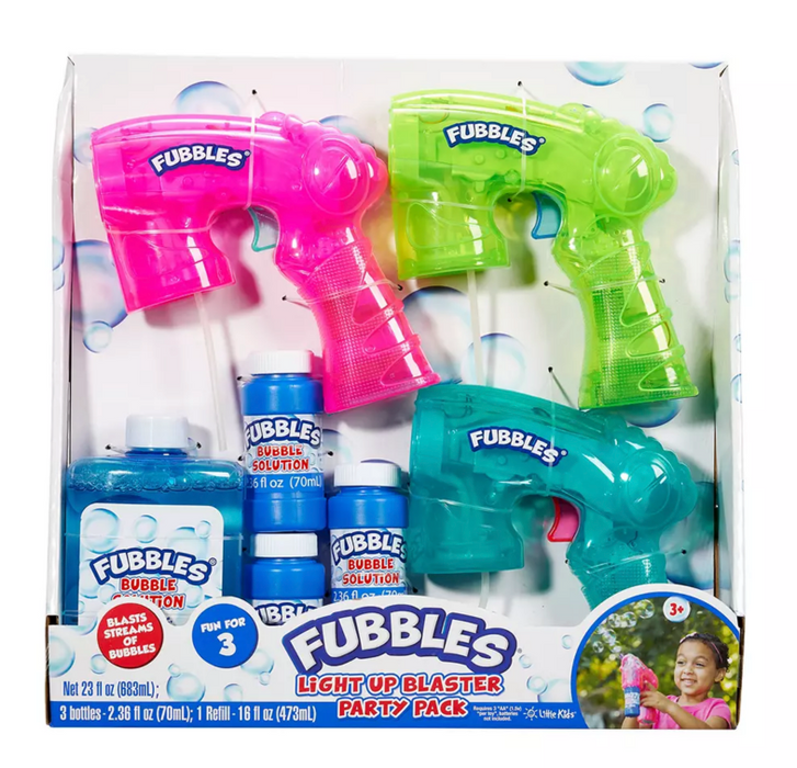 Fubbles Light Up Blaster Party Pack , 3 pcs