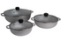 Imusa 3-Piece Cast Aluminum Caldero Set, 3 pcs